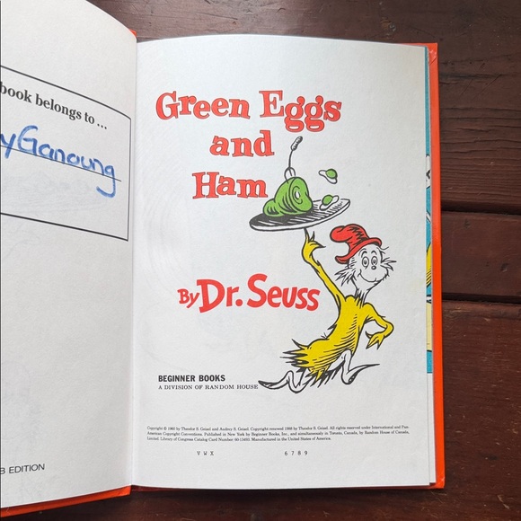 Vintage 1960 Green Eggs and Ham Book by Dr. Seuss - Picture 5 of 8